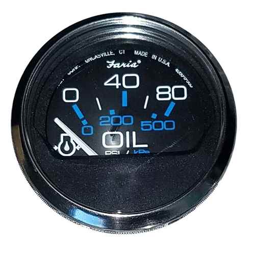 Buy Faria Beede Instruments 13702 Chesapeake Black 2" Oil Pressure Gauge