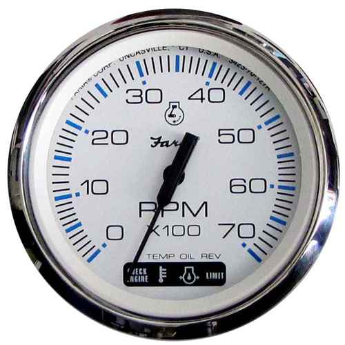 Buy Faria Beede Instruments 33860 Chesapeake White SS 4" Tachometer