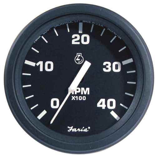 Buy Faria Beede Instruments 43003 4" HD Tachometer (4000 RPM) Diesel (Mech