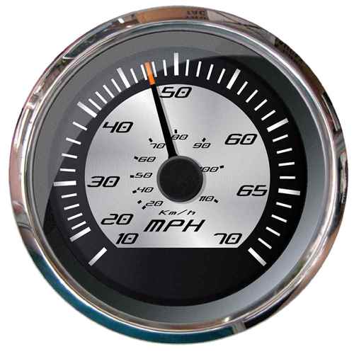 Buy Faria Beede Instruments 22011 Platinum 4" Speedometer - 70 MPH (Pitot)