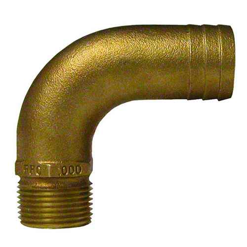 Buy Groco FFC-500 1/2" NPT x 3/4" ID Bronze Full Flow 90-deg Elbow Pipe to