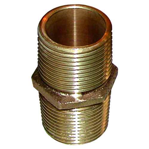 Buy Groco PN-1500 Bronze Pipe Nipple - 1-1/2" NPT - Marine Plumbing &