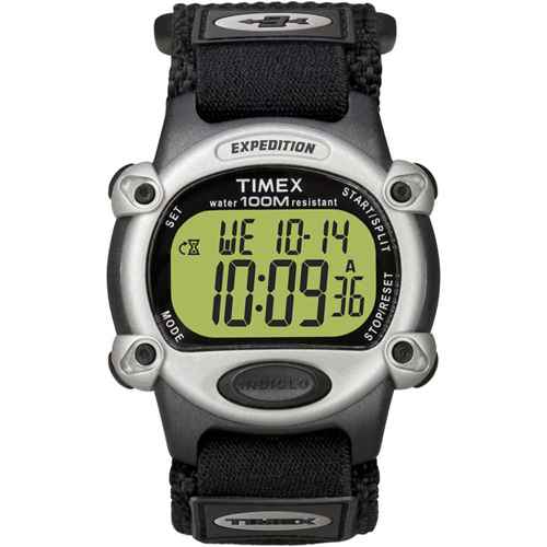 Buy Timex T48061 Expedition Mens Chrono Alarm Timer Silver/Black - Outdoor
