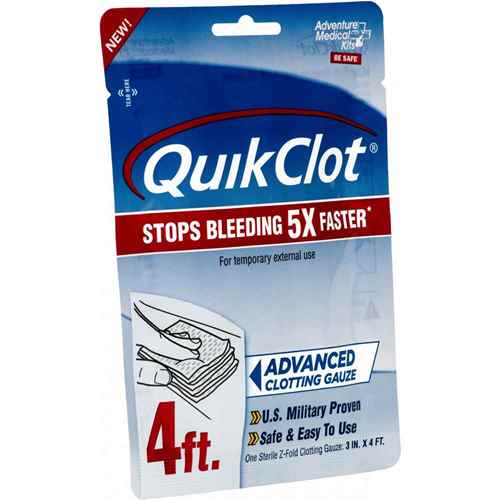 Buy Adventure Medical Kits 5020-0026 QuickClot Gauze 3" x 4' - Outdoor