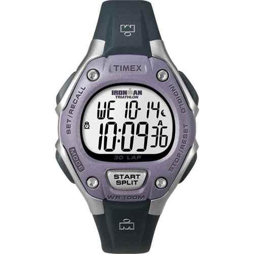 Buy Timex T5K410 IRONMAN 30-Lap Mid-Size - Black/Lilac - Outdoor Online|RV