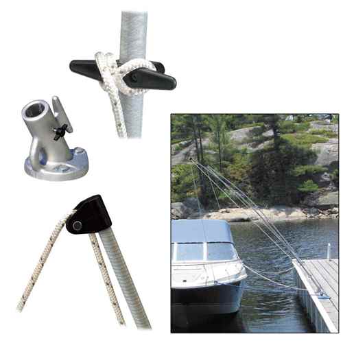 Buy Dock Edge 3400-F Premium Mooring Whips 2PC 12ft 5,000 LBS up to 23ft -