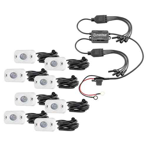 Buy HEISE LED Lighting Systems HE-8MLRGBK RGB Accent Light Kit - 8 Pack -