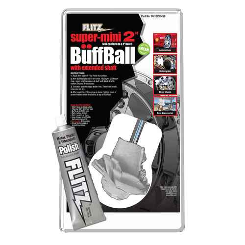 Buy Flitz SM 10250-50 Buff Ball - Super Mini 2" - White w/1.76oz Tube