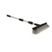 RV Flow-Through Wash Brush with Adjustable Handle and Integrated Squeegee