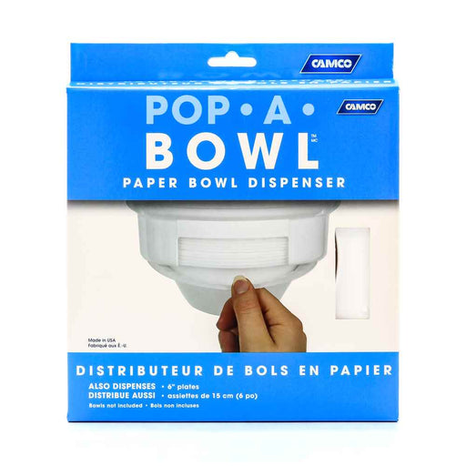 White Pop-A-Bowl