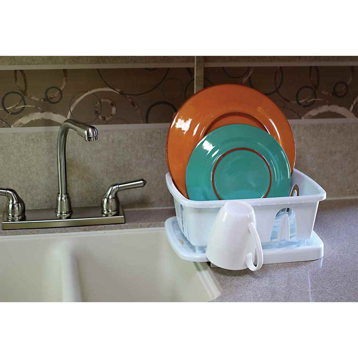 Buy Camco 43511 Durable Mini Dish Drainer Rack and Tray White - Kitchen