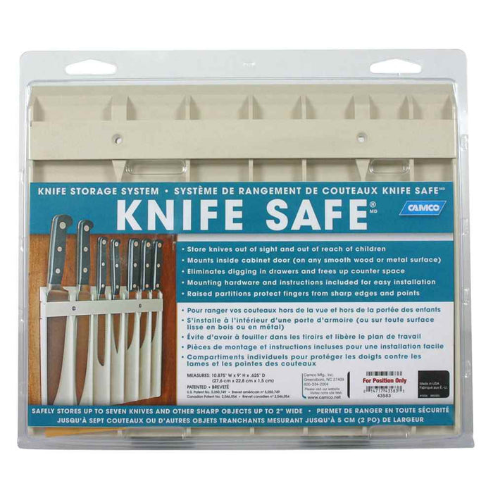 Buy Camco 43583 Knife Safe - Securely Mounts on Wood or Metal Surfaces 9"
