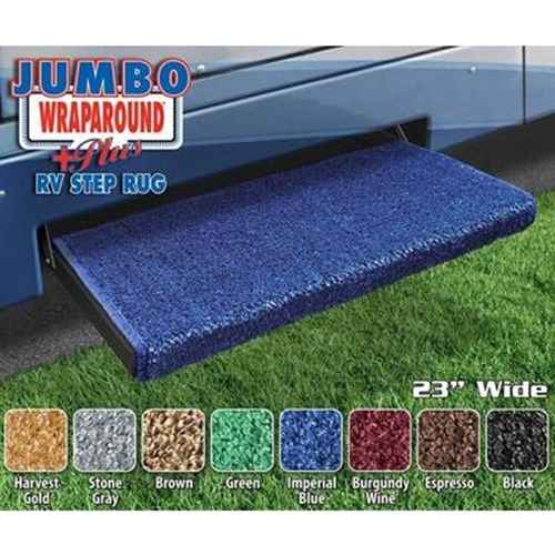 Jumbo Wraparound Plus RV Step Rug Imperial Blue 