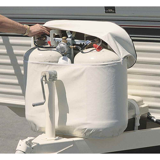 Buy Adco Products 2113 LP Tank Cover 30 Lb. Double Polar White - LP Tank