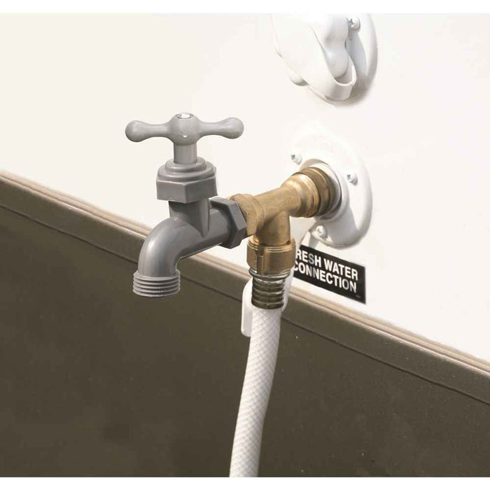 Buy Camco 22463 90 Degree Water Faucet - Provides Extra Outside Water