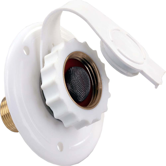 Buy JR Products 62145 City Water Flange Plastic White MPT - Freshwater