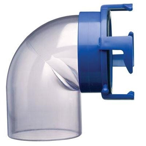 Hose Adapter 90-Degree Clear 