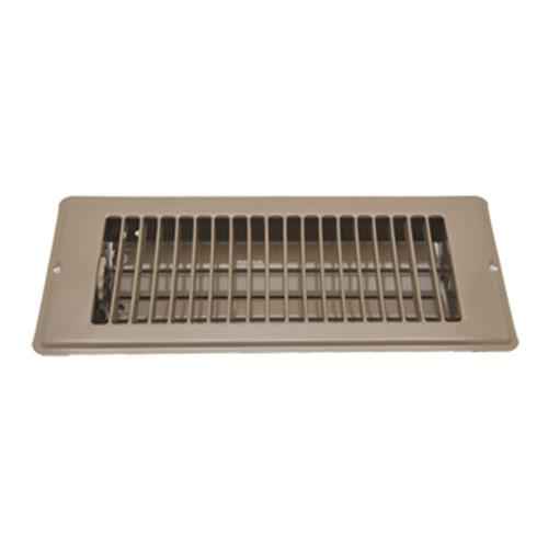 Buy AP Products 013628 Floor Register 4 X 10 Brown Dampered Metal -