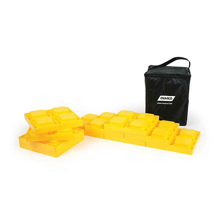Buy Camco 44505 Leveling Blocks & Block Caps Bundle - Chocks Pads and