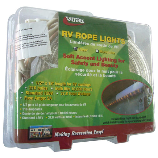 Rope Lights 18' Clear 