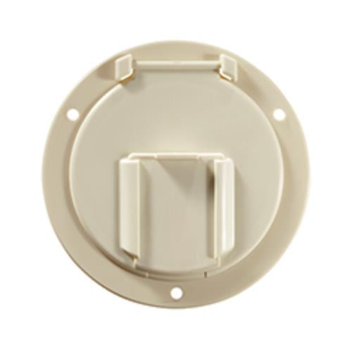 Low Profile Hatch Round Colonial White 