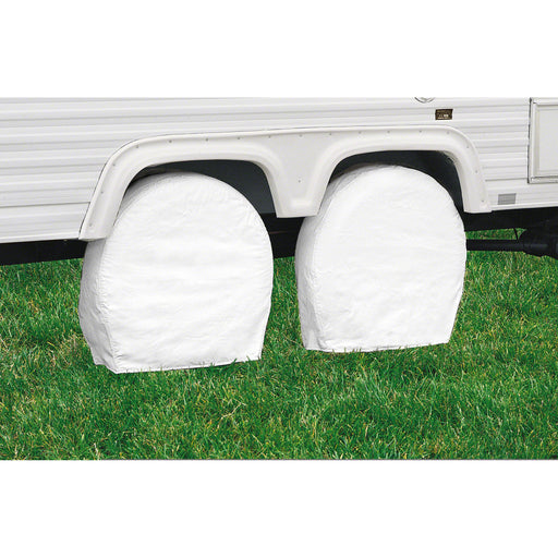 Buy By Camco Tire Covers 36-39" Colonial White 2Pk - RV Tire Covers