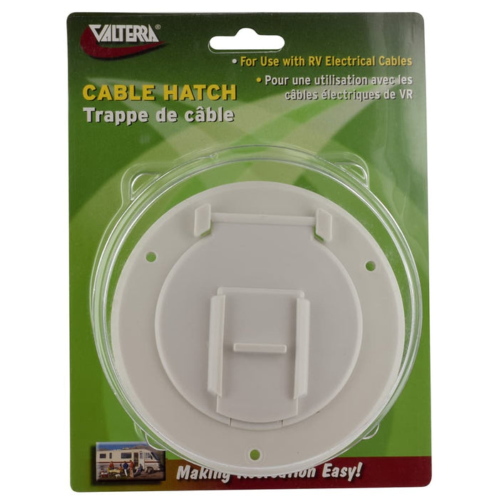 Cable Hatch Small Round White Cd 