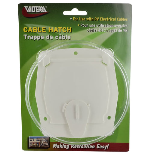 Cable Hatch Small Square White Cd 