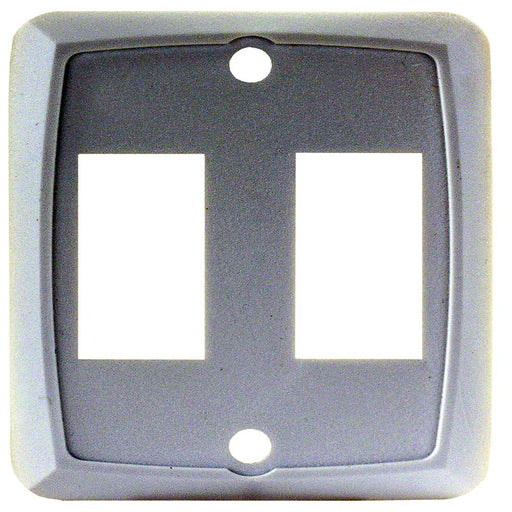 White Double Switch Wallplate 