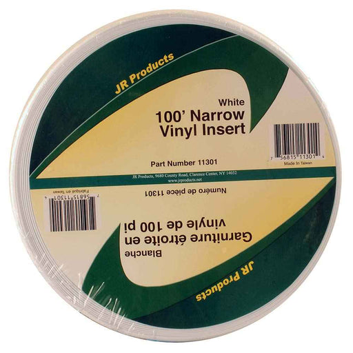 100' Narrow Vinyl Insert - White 