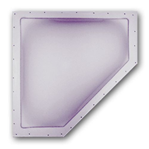 Neo-Angle Skylight Inner White/Clear Insert 28"x10" (29.5"x12 Flange)