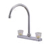 High Arch Kitchen Faucet White 