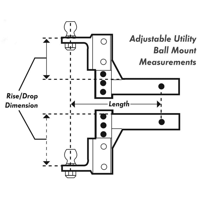 Ballmount Adjustable Utility 14"
