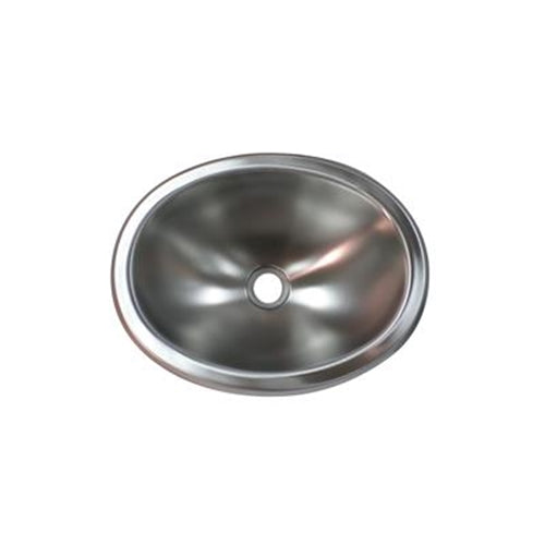 10X13 Oval Stainless Steel Sink 