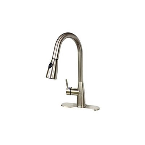Pull Down Kitchen Faucet Brushed Nickel 