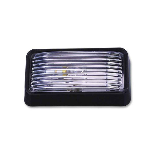Black Porch Light With Clear Lens 
