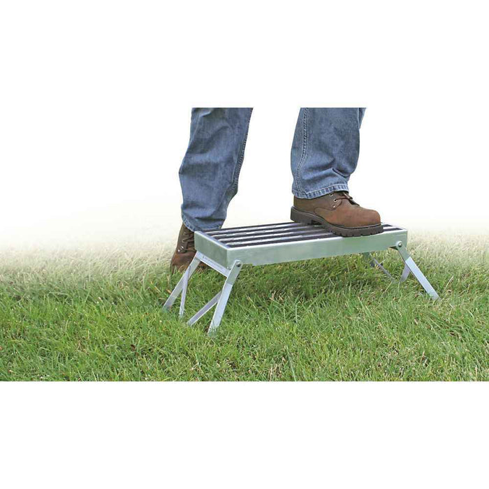 Durable Steel Folding Step with Foldable Legs