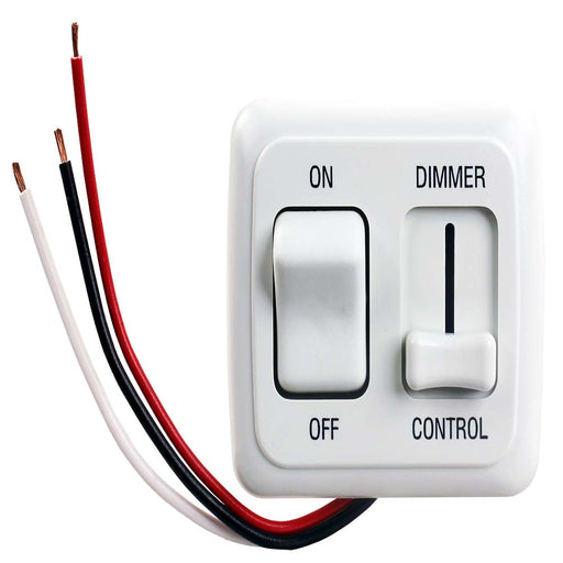 Dimmer On/Off LED Double White 