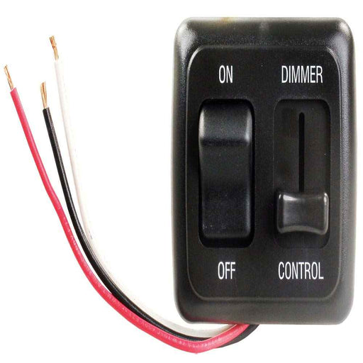 Dimmer On/Off LED Double Black 