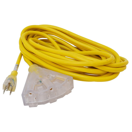 15A 14/3 25' Triple Outlet Cord 