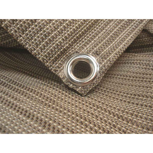 Durable Reversible RV Camper Awning Mat with Carry Bag 7' X 15'- Brown 
