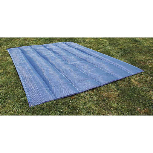 Durable Reversible RV Camper Awning Mat 9' X 12'- Blue