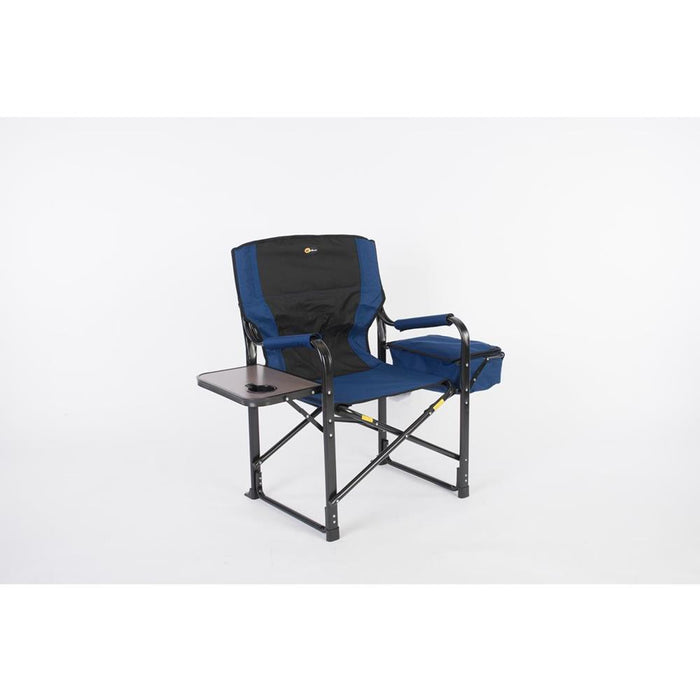 El Capitan Directors Chair Chrome Blue/Black 