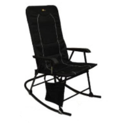 Dakota Folding Rocking Chair Black/Black 