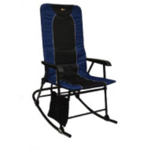 Dakota Folding Rocking Chair Blue/Black 