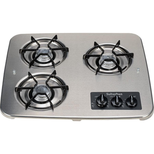 Drop-In 3 Burner Stainless Steel Match 