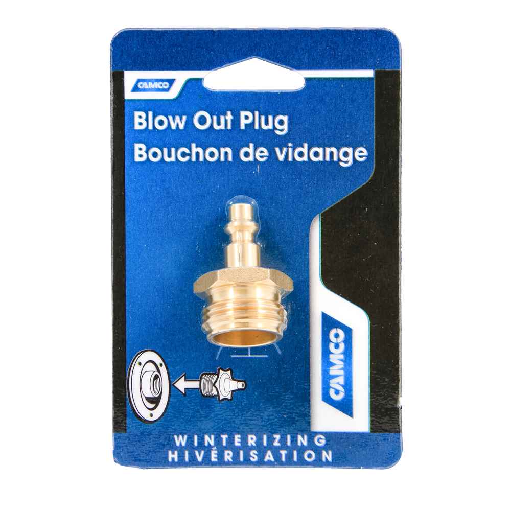 Blow Out Plug With Brass Quick Connect