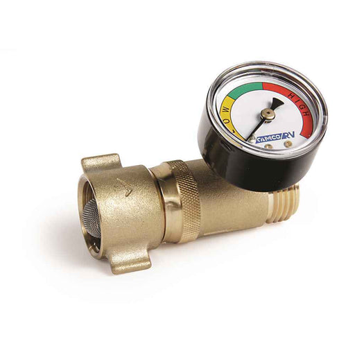 Brass Water Pressure Regulator with Gauge