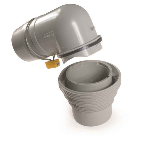 Easy Slip Elbow and 4-in-1 Sewer Adapter with Easy-Slip Rings