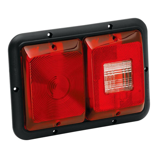 Taillight 84 Recessed Double Horizontal Red/Bkup/Black Bse 